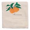 Frottiertuch mit Stickerei Asien: Mandarine